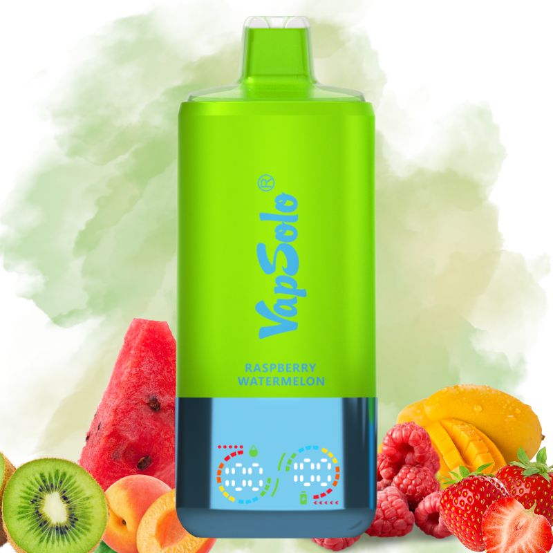 Vapsolo Triple Pro 60000 Raspberry Watermelon & Mango Peach & Strawberry Kiwi - Vapsolo Nederland Vapsolo Triple 60000 Watermelon Ice & Red Bull & Strawberry Kiwi (Copy)