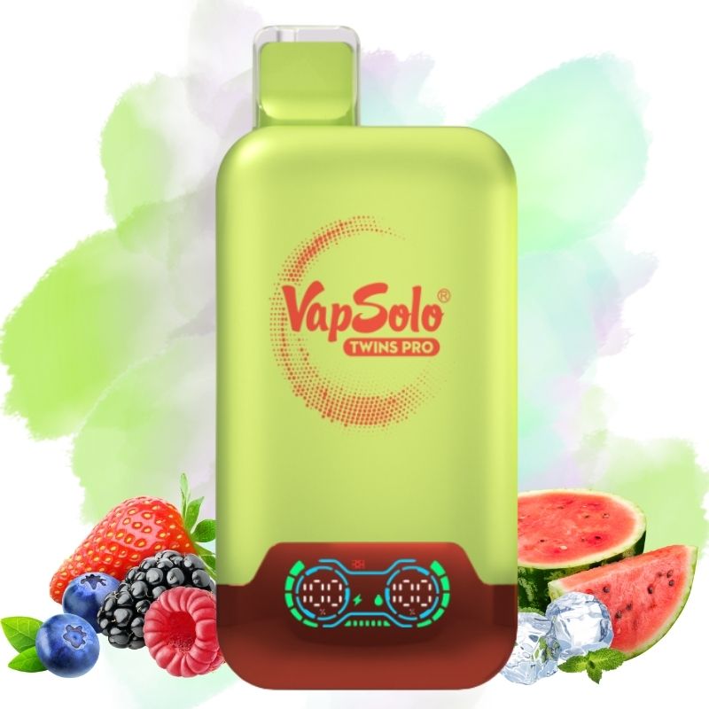 Vapsolo Twins Pro 50000 Watermelon Ice & Mixed Berry - Vapsolo Nederland Vapsolo Twins Pro 50000 Lemon Lime & Watermelon Ice (Copy)