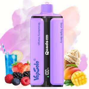 Vapsolo Quads 80000 Strawberry Mango-Blue Razz Lemonade-Vanilla Ice Cream-Sour Triple Berry - Vapsolo Nederland