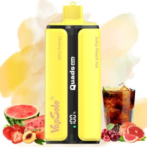 Vapsolo Quads 80000 Strawberry Watermelon-Cherry Cola-Juicy Peach Ice-Grapefruit Refresher - Vapsolo Nederland