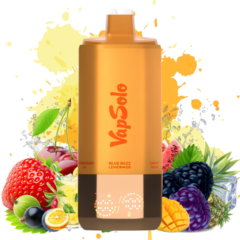 Vapsolo 6in1 180k Blue razz lemonade -cherry berry -Strawberry banana -Triple melon -Peach mango pineapple -Watermelon ice - Vapsolo Nederland