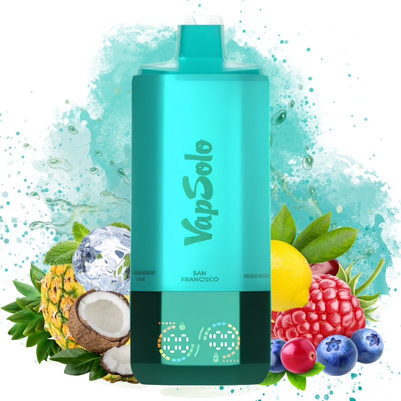Vapsolo 6in1 180k San francisco-Mixed berry-Coco loco-Cherry lemon-Black ice dragonfruit-Strawberry kiwi - Vapsolo Nederland